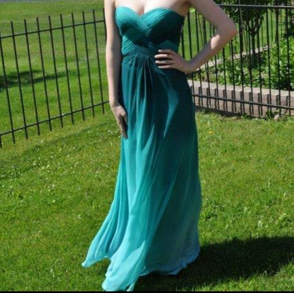 La Femme 18525 Green/Teal/Turquoise/Blue Prom Dress - Picture 5 of 5